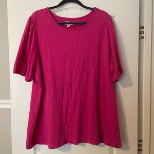 Kim Rogers Fuchsia Top